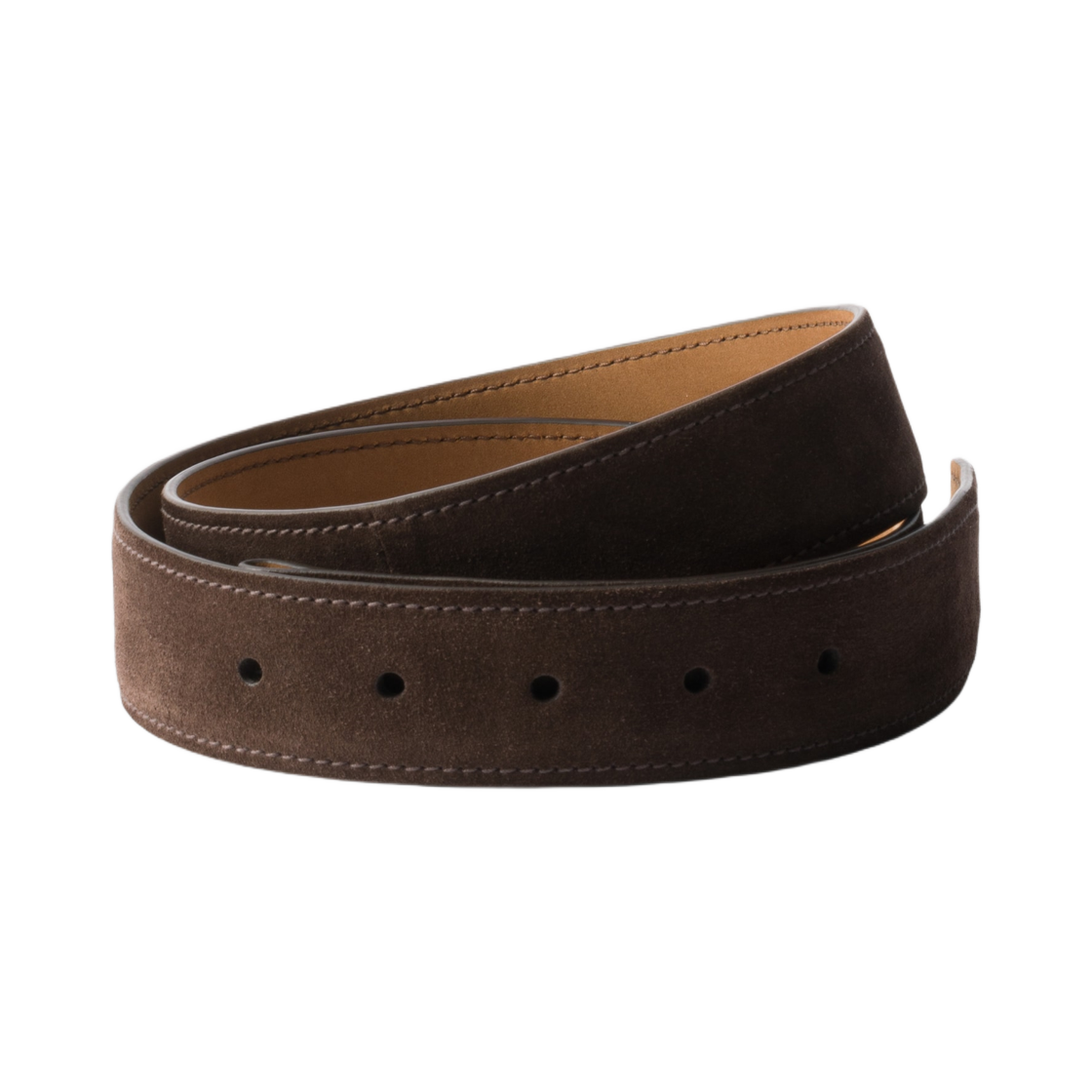 2CA001-054-F0003 Prada Suede Belt Strap Dark Brown