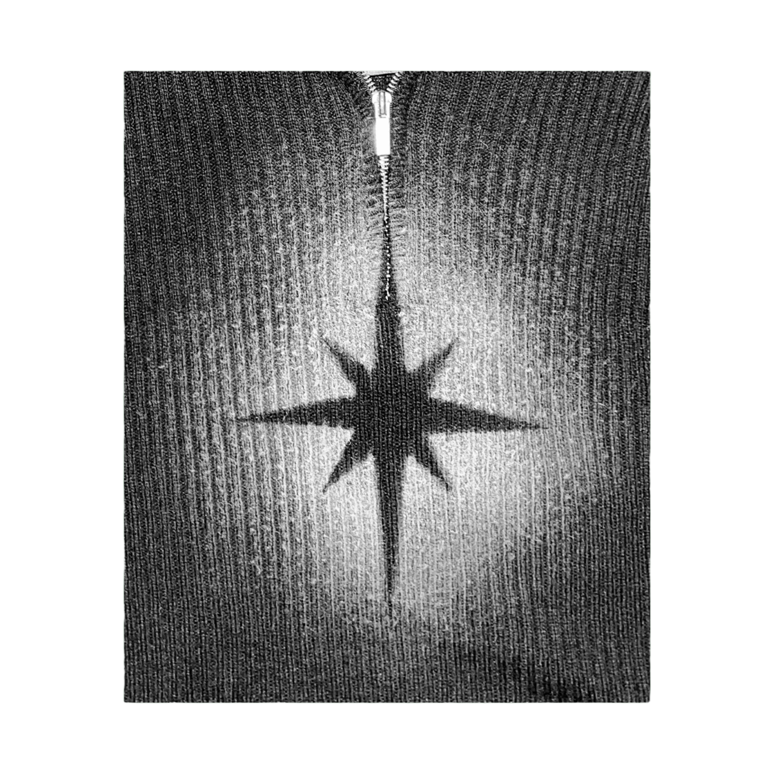 스모크어스타스프레이 스타 니트 후드 블랙(Smokeastar Sprayed Star Knit Hoodie Black) - 3