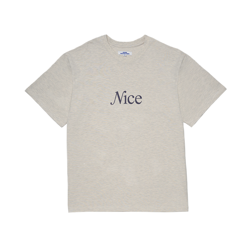 S34735_copy_copy Nice Weather Apparel SIGNATURE T-Shirt Oatmeal Melange