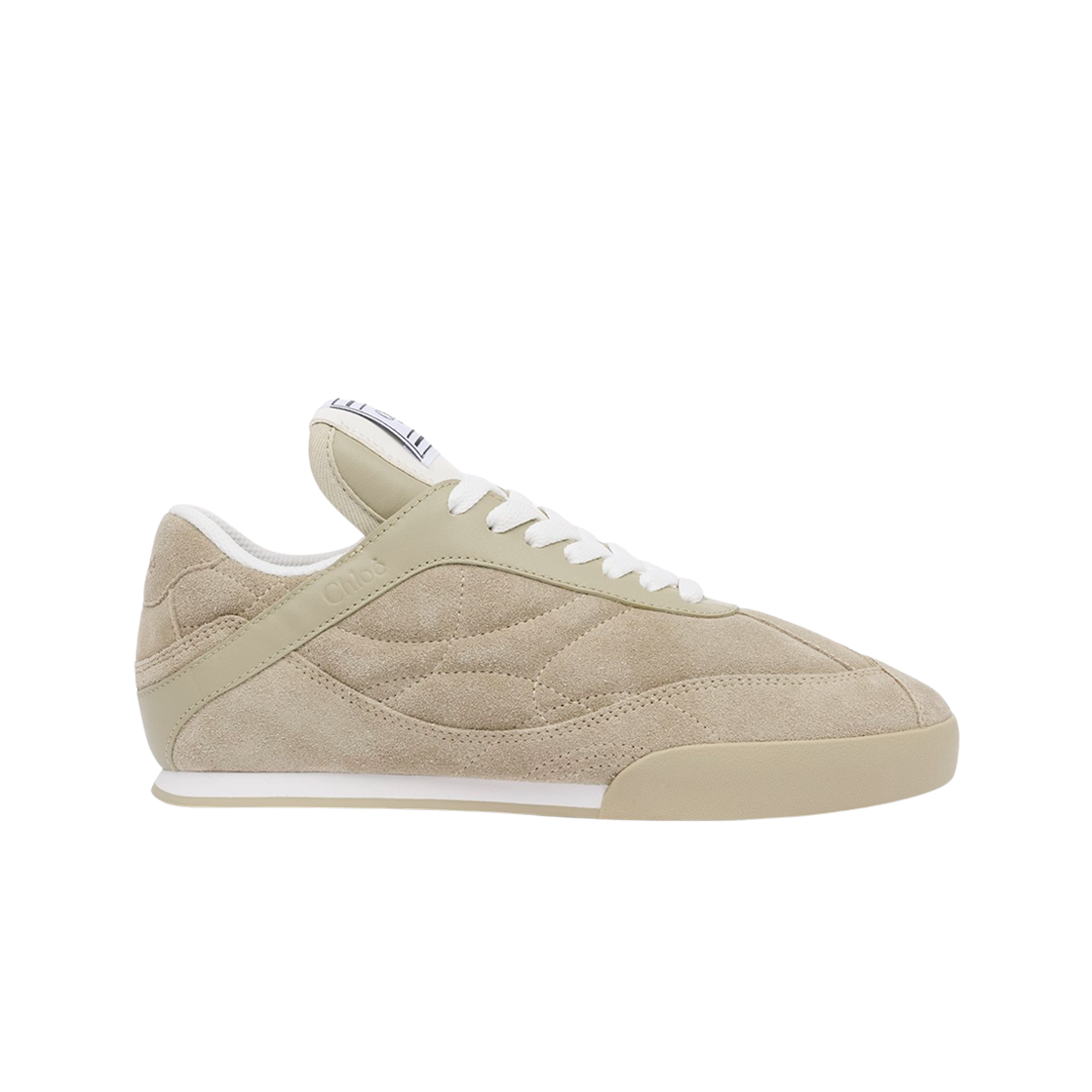 (W) 끌로에 끌로에 킥 스니커즈 페일 카키((W) Chloe Chloe Kick Sneakers Pale Khaki)