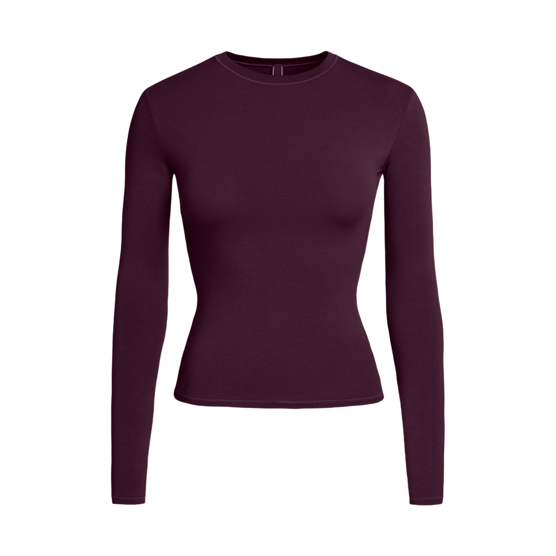 (W) 스킴스 코튼 저지 롱슬리브 티셔츠 커런트((W) Skims Cotton Jersey Long Sleeve T-Shirt Currant)