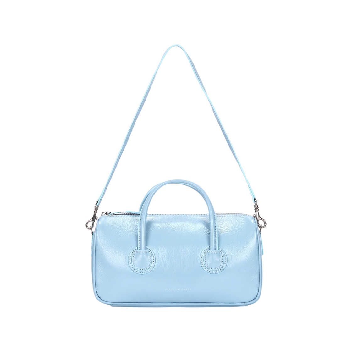 마지셔우드 지퍼 스몰 백 드림 블루 글로시 플레인(Margesherwood Zipper Small Bag Dream Blue Glossy Plain) - 1