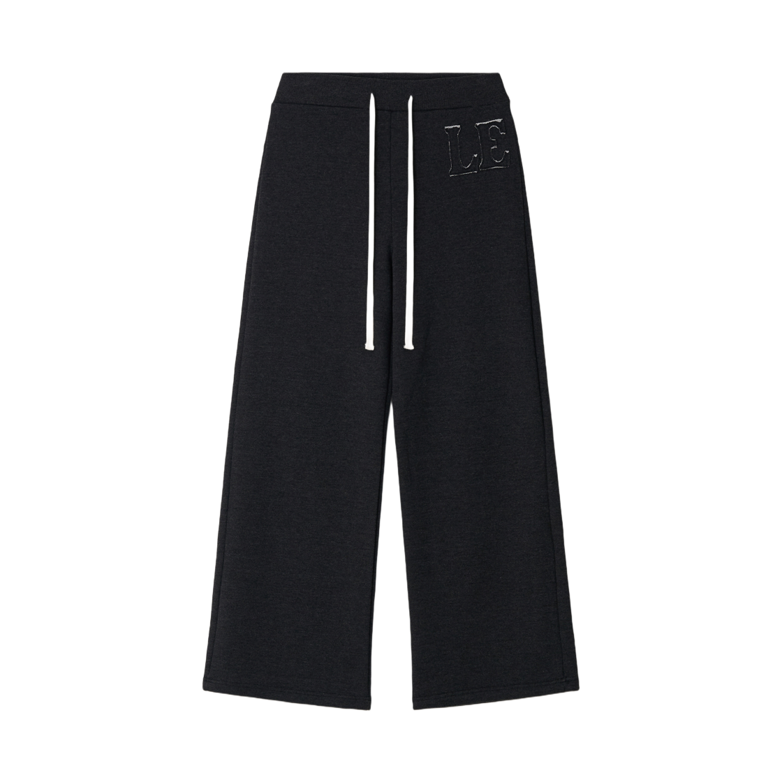 (W) 레터앤 에센셜 LE 애플리케 스웨트팬츠 차콜((W) Letterand Essentials LE Applique Sweatpants Charcoal)