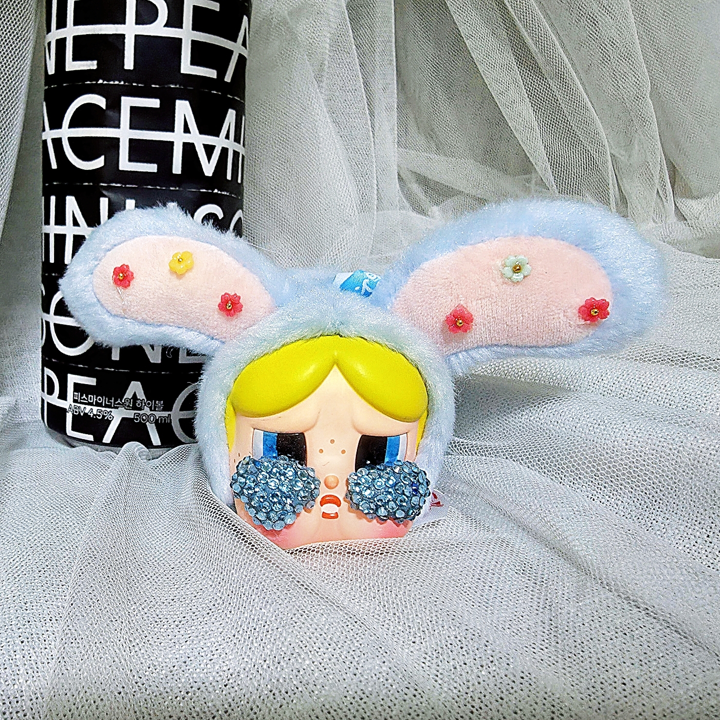 Pop Mart Crybaby x Powerpuff Girls Series Keyring Sealed Case (1 Blind Box) 착용 스타일