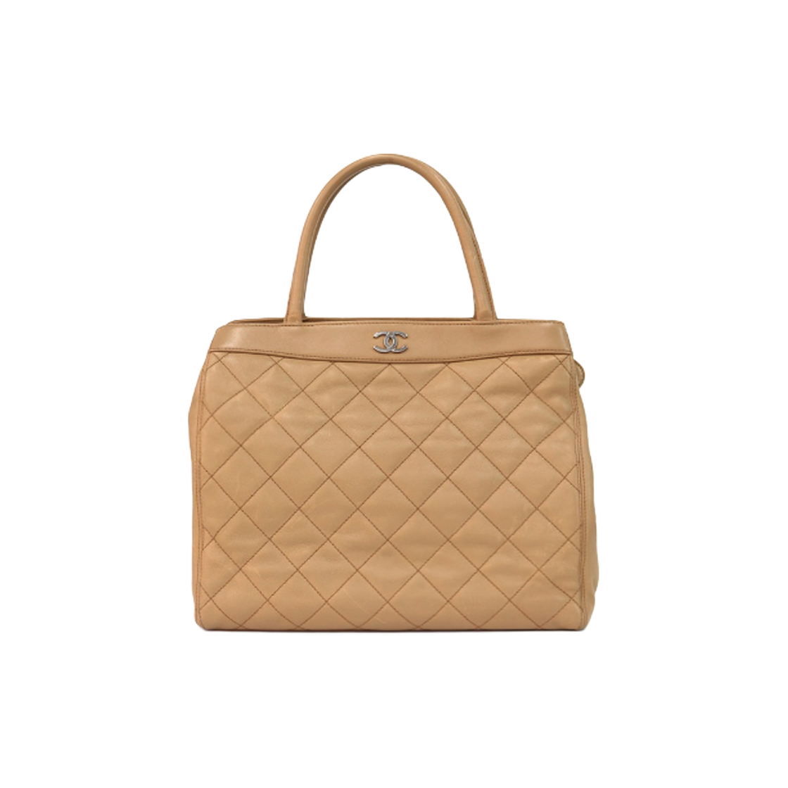 샤넬 베이지 퀼팅 숄더백 A-A17603