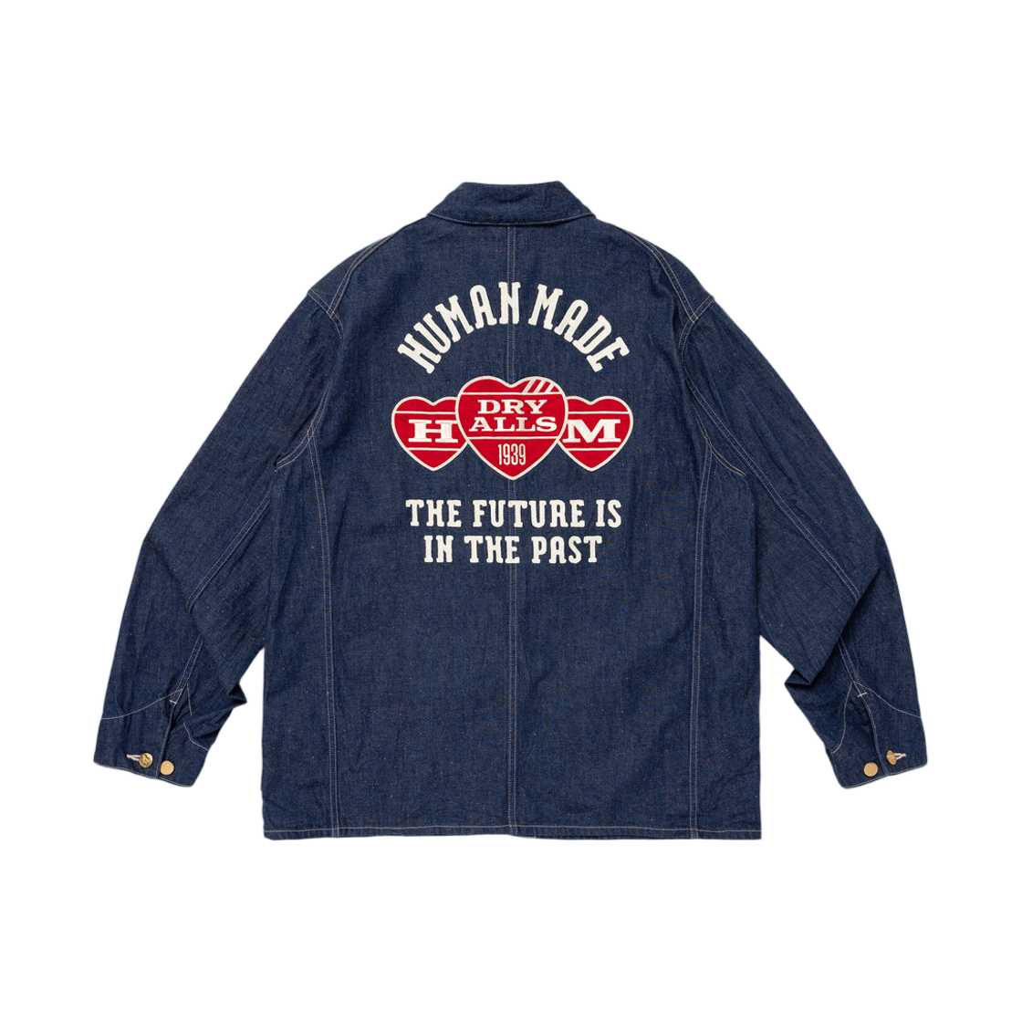 휴먼 메이드 데님 커버올 자켓 인디고(Human Made Denim Coverall Jacket Indigo) - 2