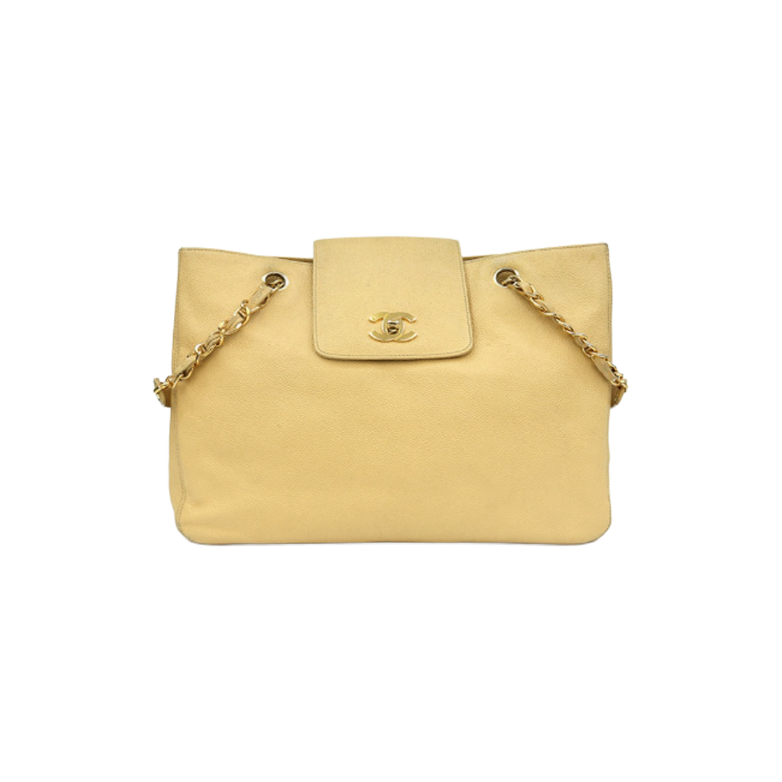 샤넬 베이지 플랩 숄더백 A-A7979