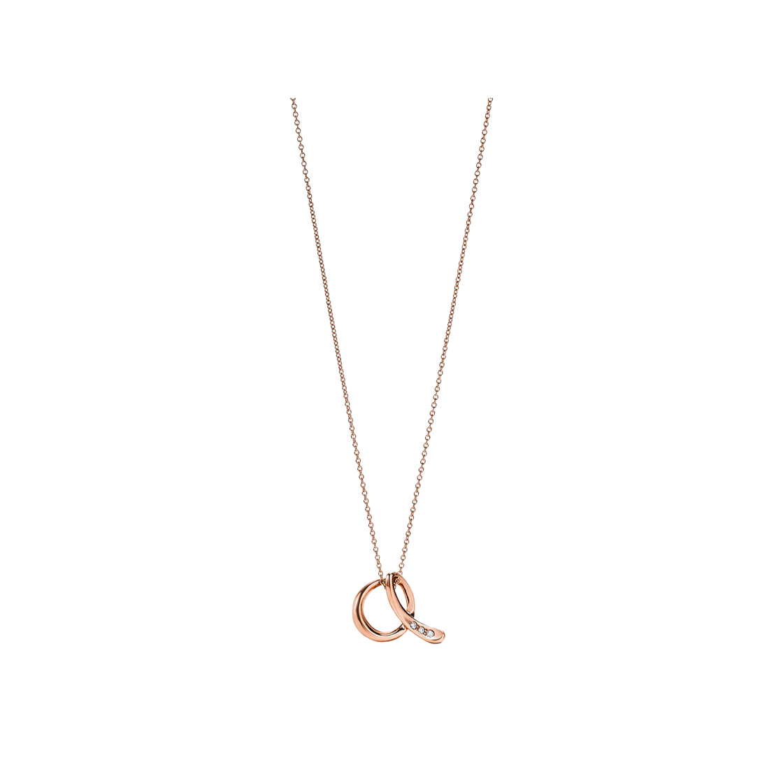 티파니 앤 코 엘사 퍼레티 스몰 알파벳 펜던트 18K 로즈 골드 다이아몬드(Tiffany & Co. Elsa Peretti Small Alphabet Pendant 18K Rose Gold with Diamonds) - 1