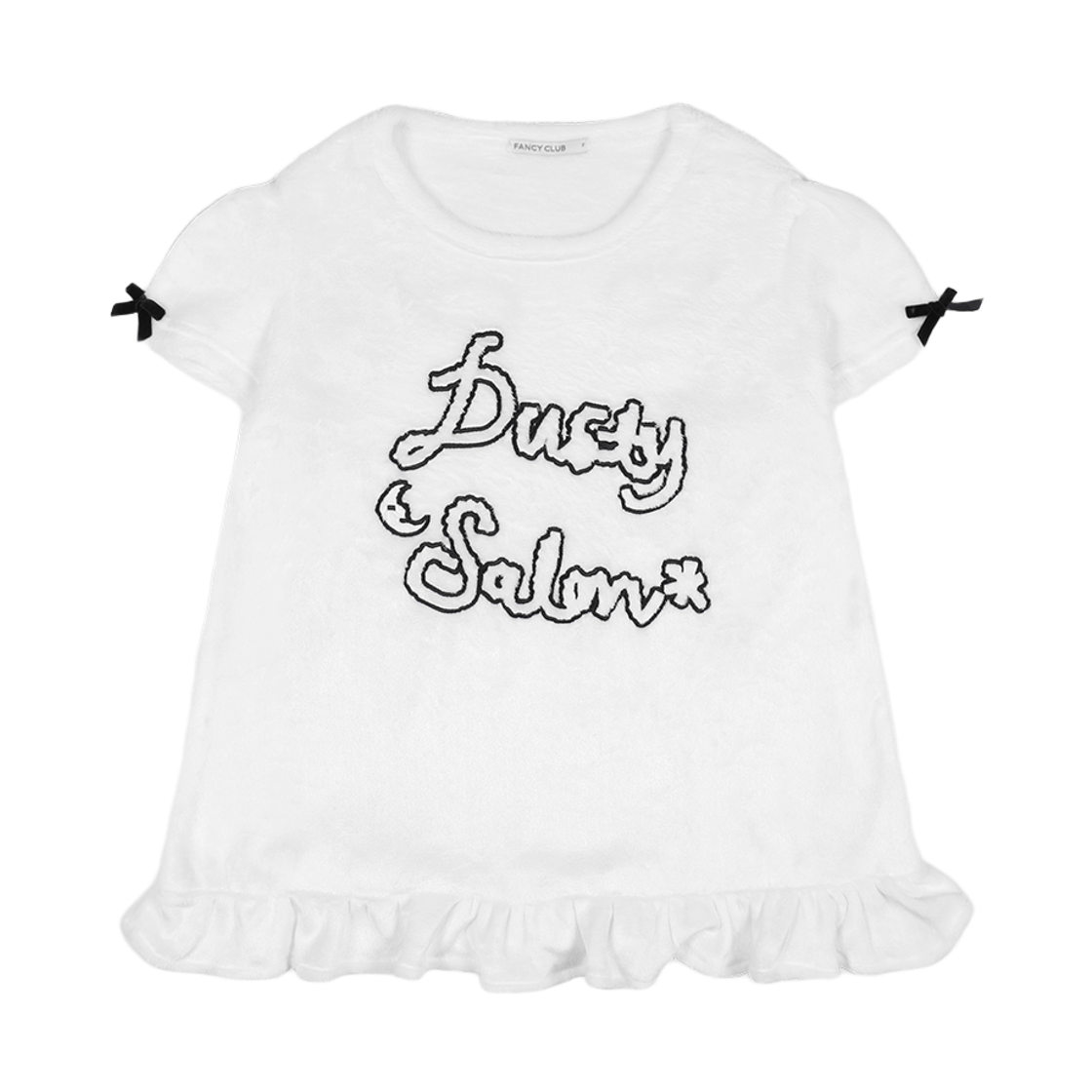 팬시클럽 Zzz 더스티 살롱 파자마 탑 블랙