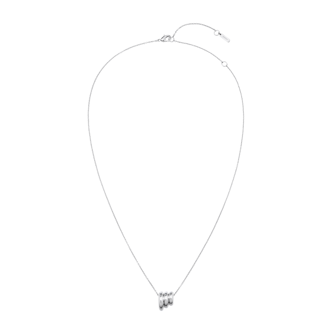 넘버링 #5738 미니 그라이언트 트리플 파이프 펜던트 네크리스 실버(NUMBERING #5738 mini Gradient Triple Pipe Pendant Necklace Silver)