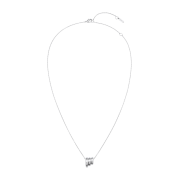 NUMBERING #5738 mini Gradient Triple Pipe Pendant Necklace Silver