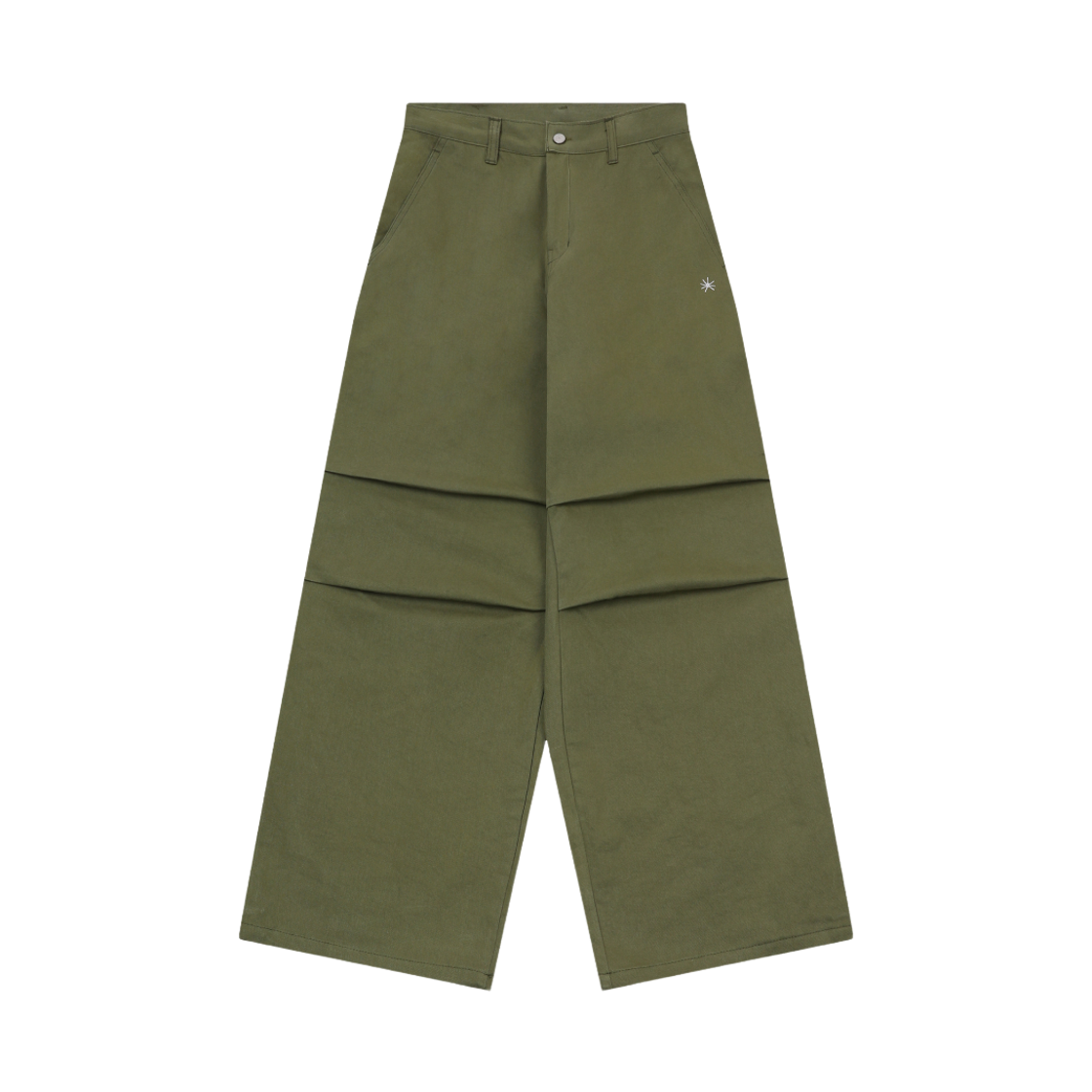 SR25FWPT01KH SLOW RECORD HOUSE Double Pintuck Cotton Pants KHAKI