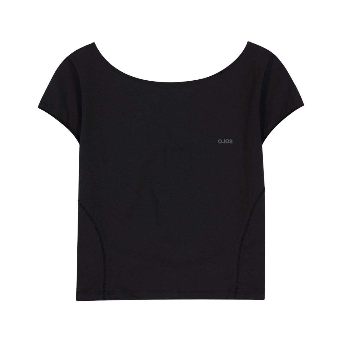 25SS-TS08-BK OJOS Lace Trimming T-shirt Black