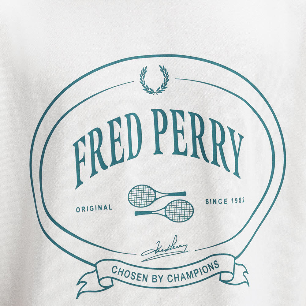 프레드 페리 클럽하우스 초즌 바이 챔피언스 티셔츠 스노우화이트(Fred Perry Clubhouse Chosen By Champions T-Shirt Snow White) - 5