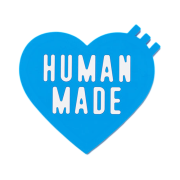 Human Made Heart Rubber Coaster Blue