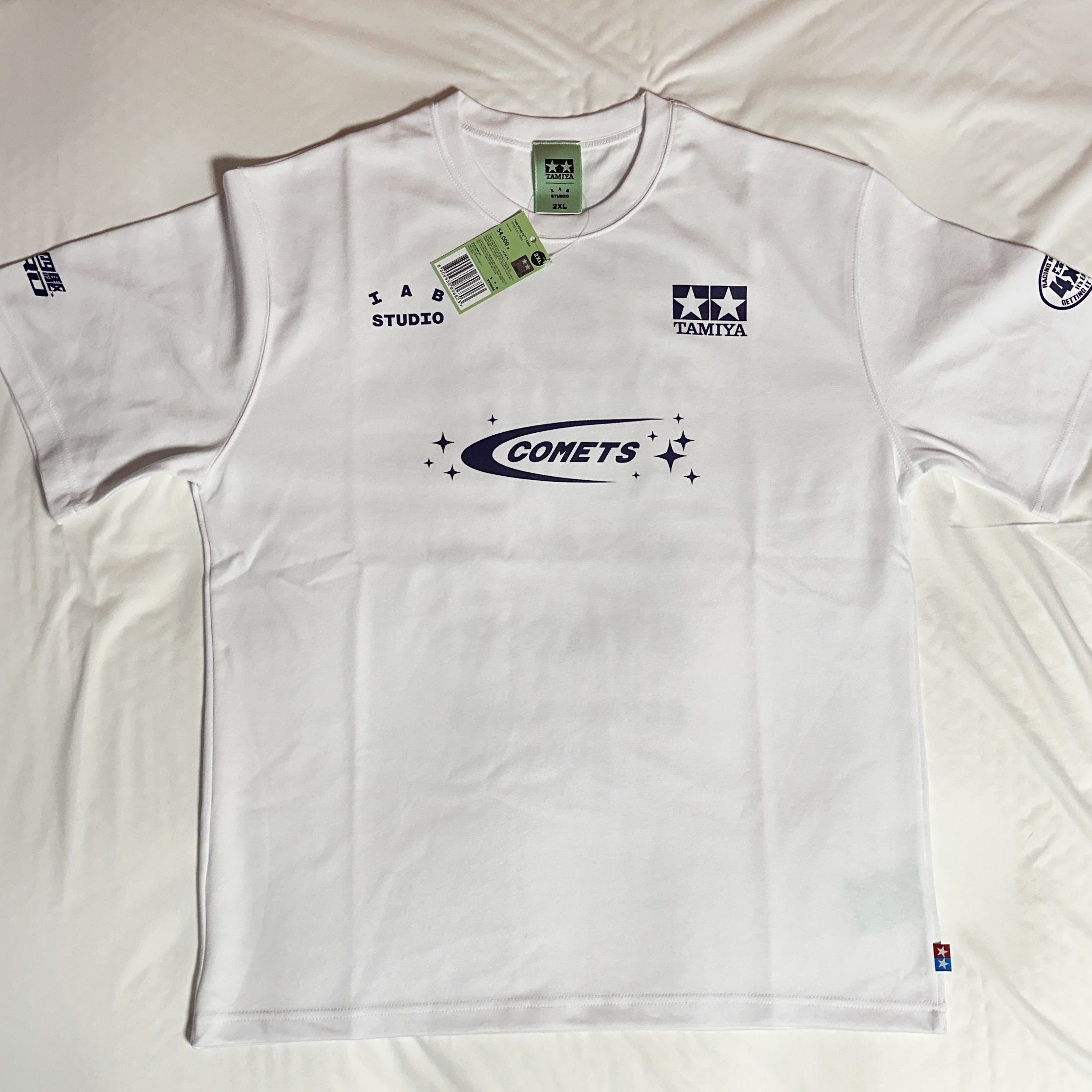 IAB Studio x Tamiya IAB Comets T-Shirt White 착용 스타일 - 1