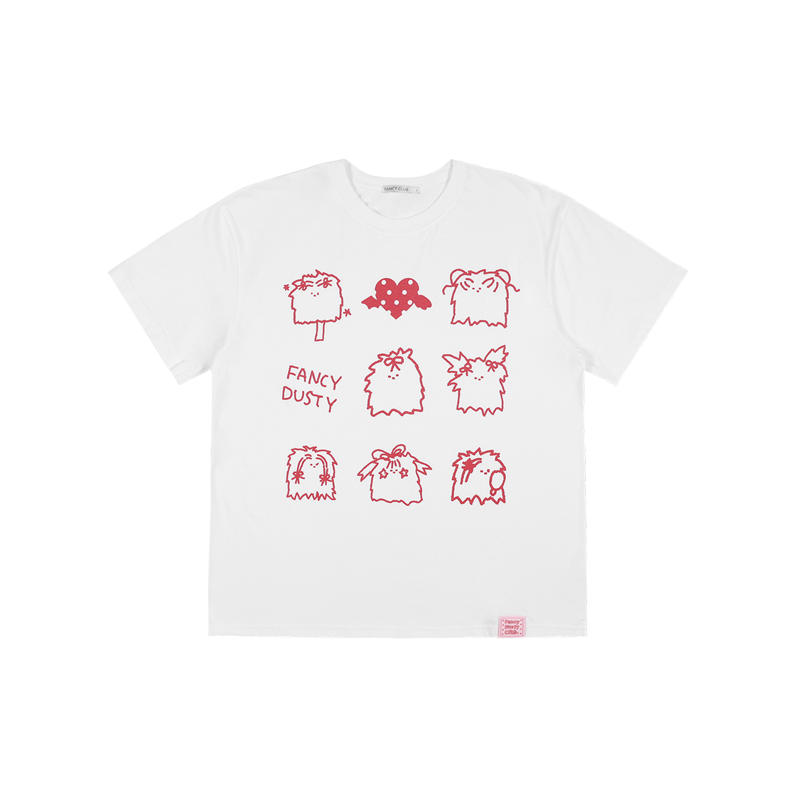 팬시클럽 더스티 두들 티 화이트