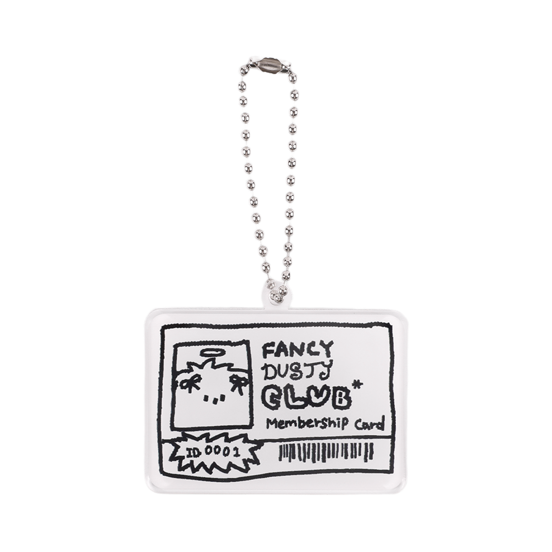 팬시클럽 더스티 클럽 멤버쉽 아크릴 키링 화이트