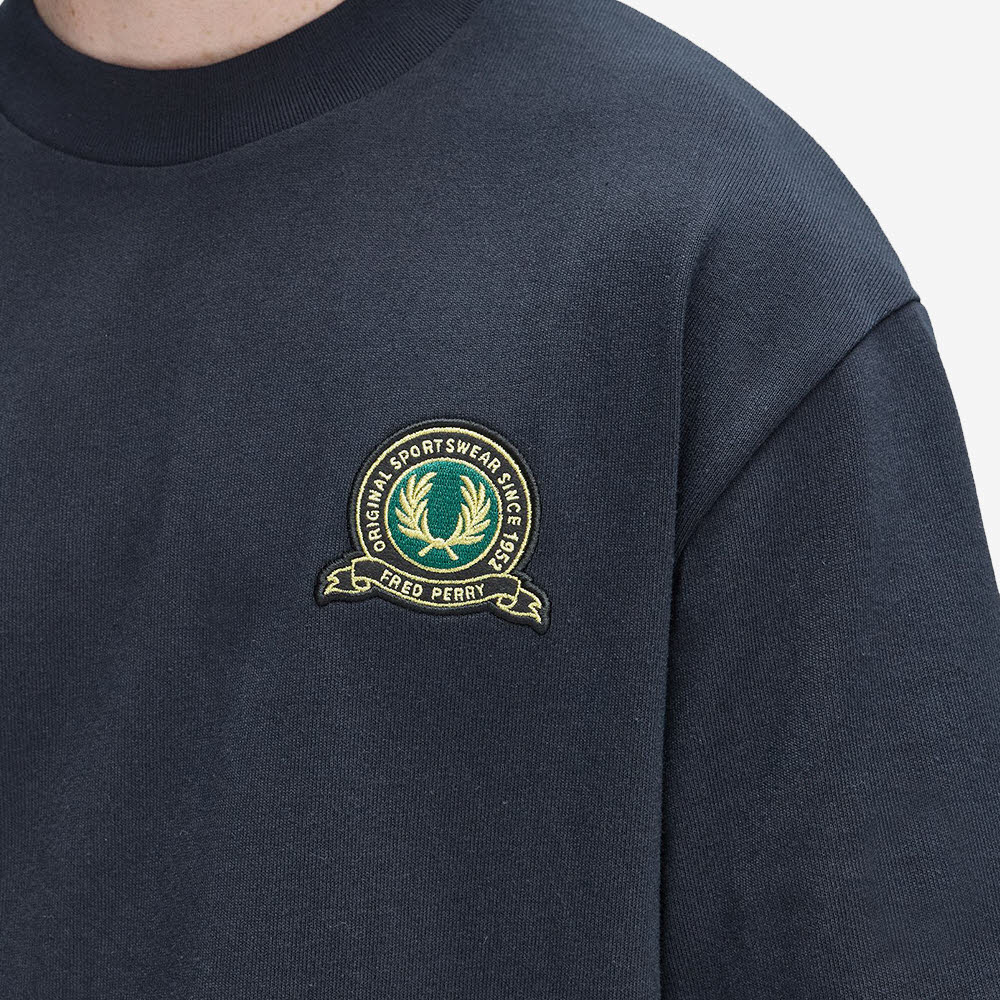 프레드 페리 클럽하우스 테니스 뱃지 티셔츠 네이비(Fred Perry Clubhouse Tennis Badge T-Shirt Navy Snow White) - 5