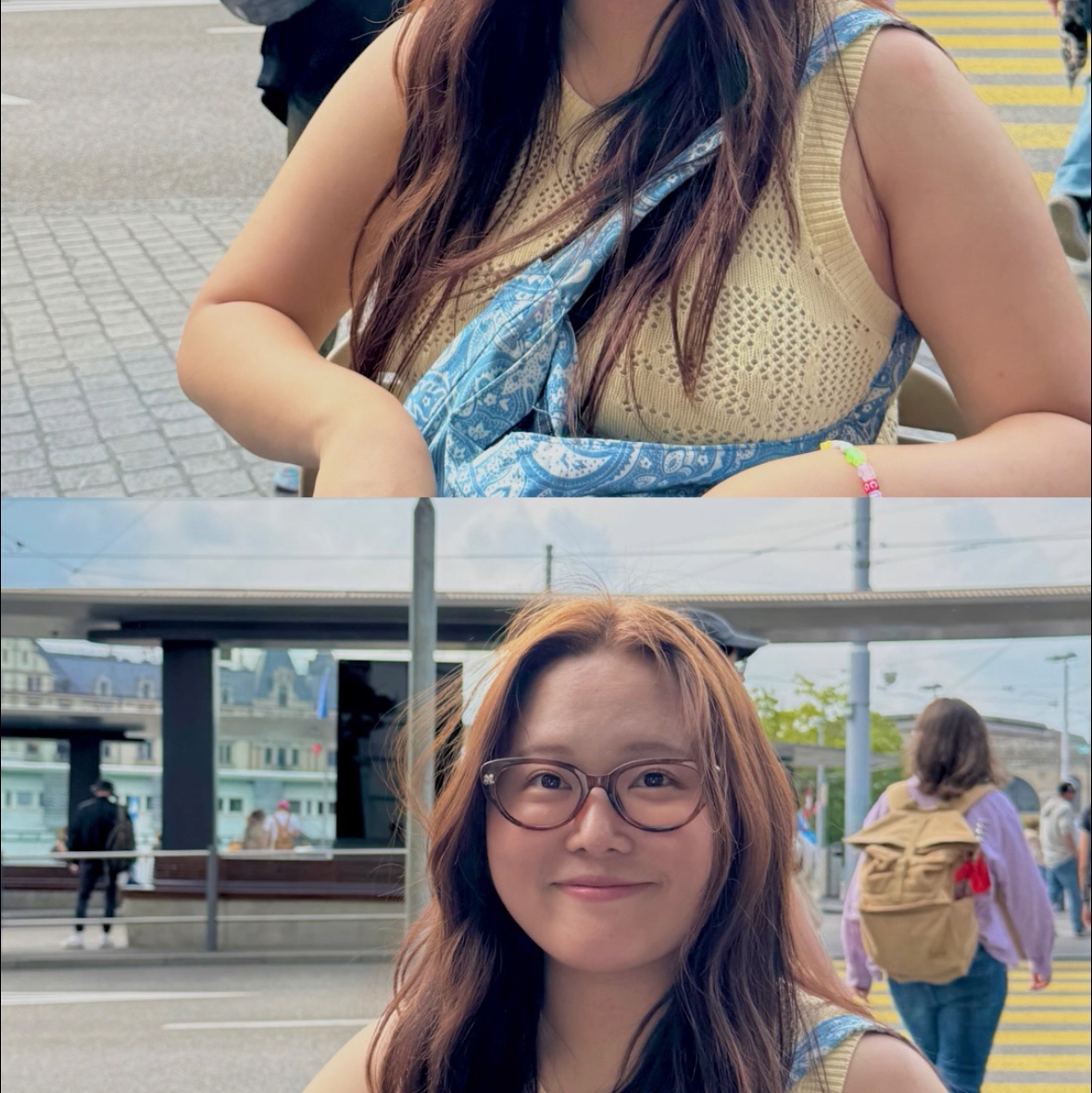 Threecheers Sharon 01 Op Cat Eye Reopard 착용 스타일 - 3