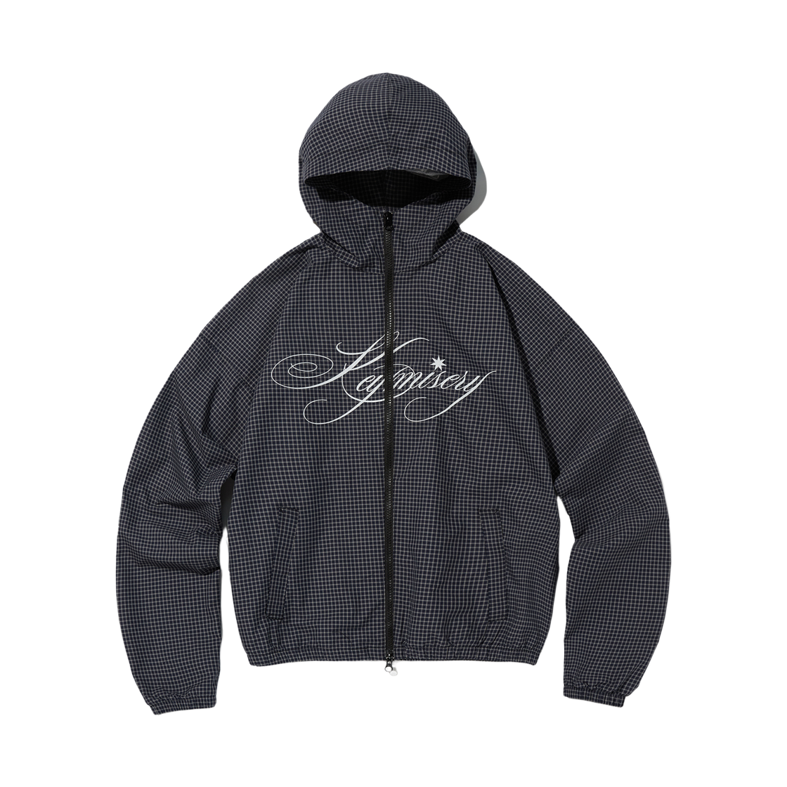 KM25AWHD04-BLK Keymisery Blast Logo Windbreaker - Check