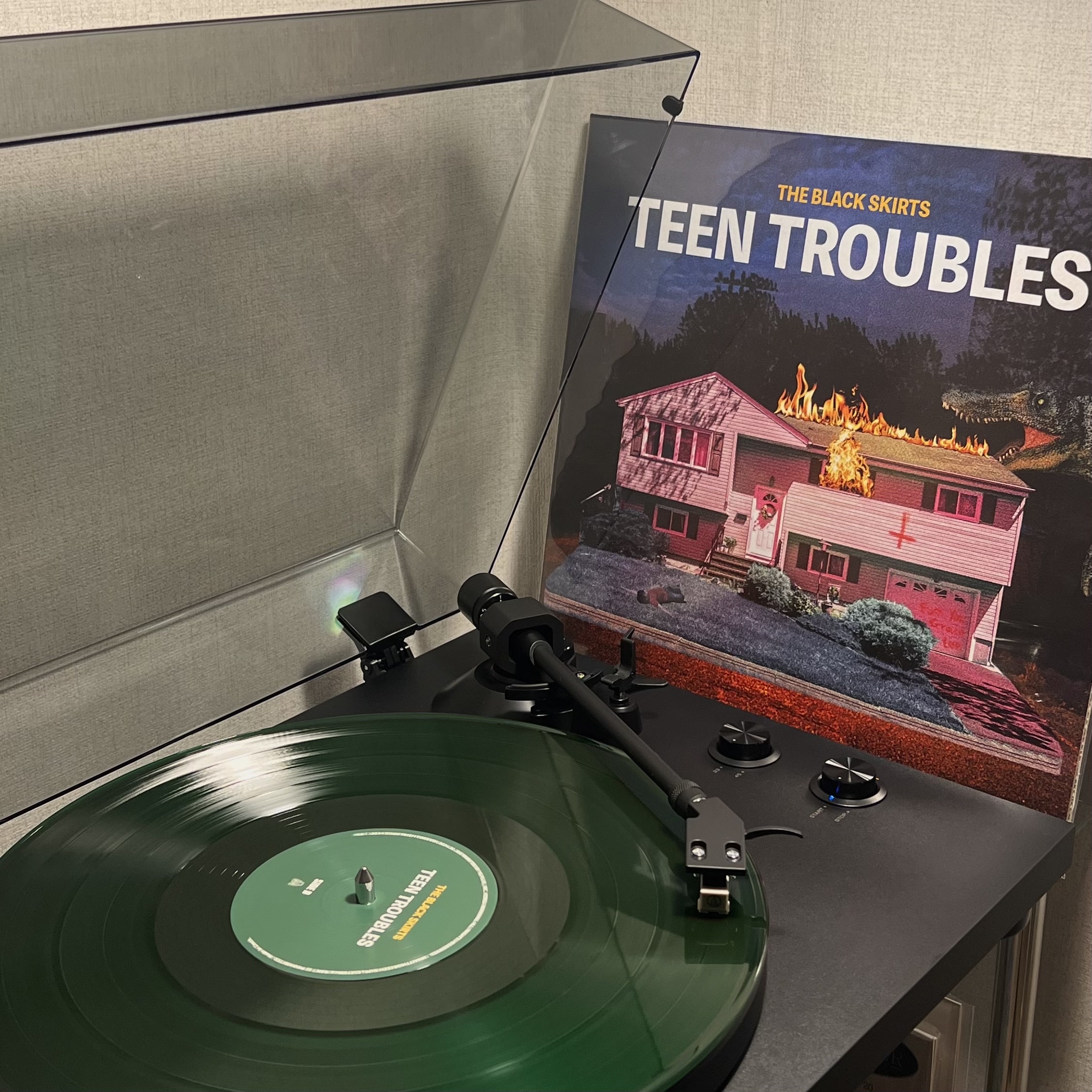 The Black Skirts 3rd Album Part 3 Teen Troubles Emerald Green Transparent (2Lp) 착용 스타일