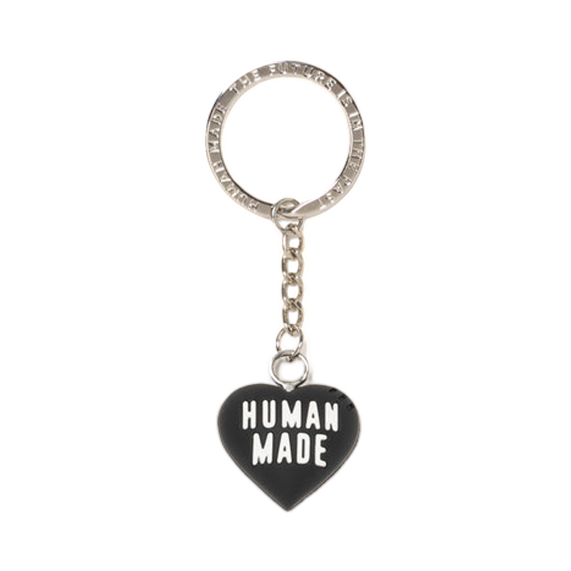 휴먼 메이드 하트 러버 키체인 블랙(Human Made Heart Rubber Keychain Black)