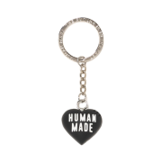 Human Made Heart Rubber Keychain Black