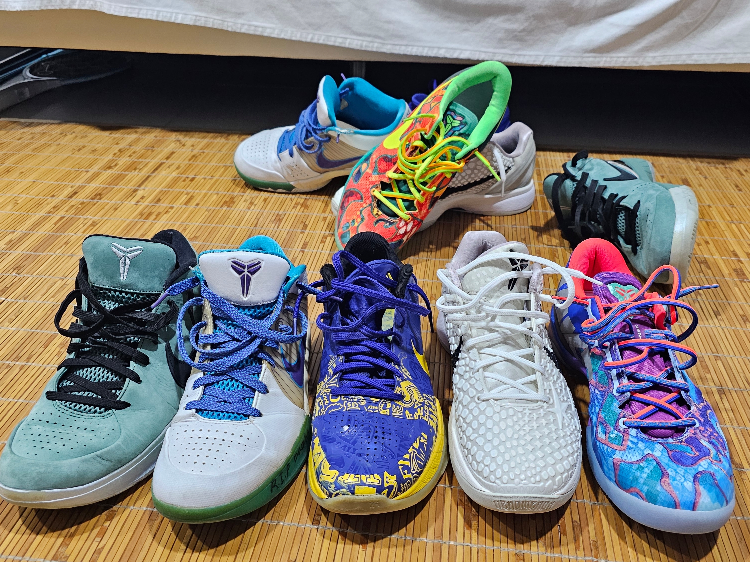 Nike Kobe 6 Protro Sail, Nike Kobe 8 Protro What the Kobe 착용 스타일