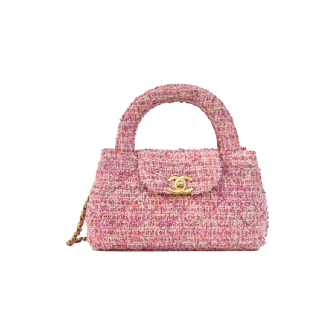 샤넬 핑크 트위드 켈리백 C-A26160(Chanel Pink Tweed Kelly Bag)