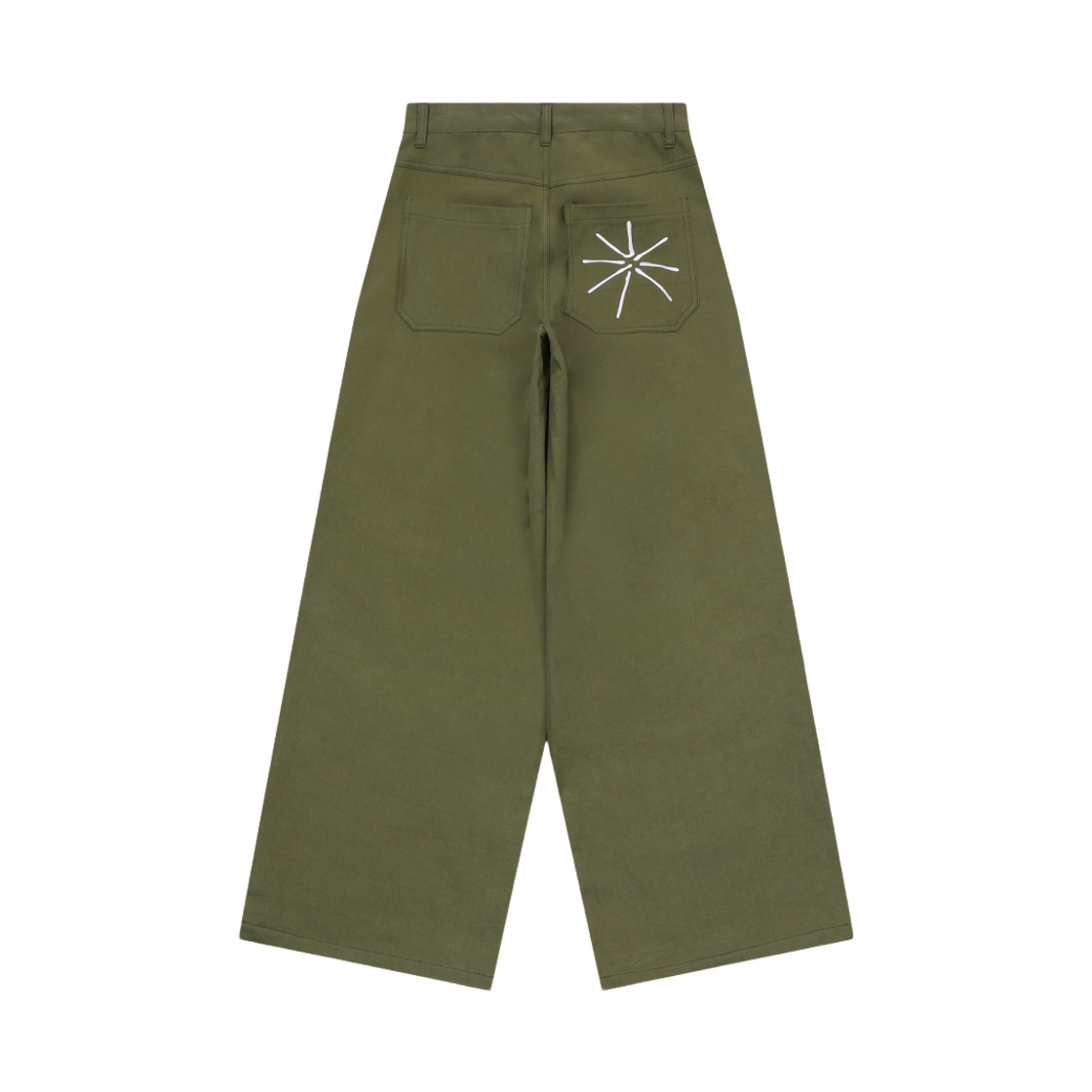 슬로우 레코드 하우스 더블 핀턱 코튼 팬츠 카키(SLOW RECORD HOUSE Double Pintuck Cotton Pants KHAKI) - 2