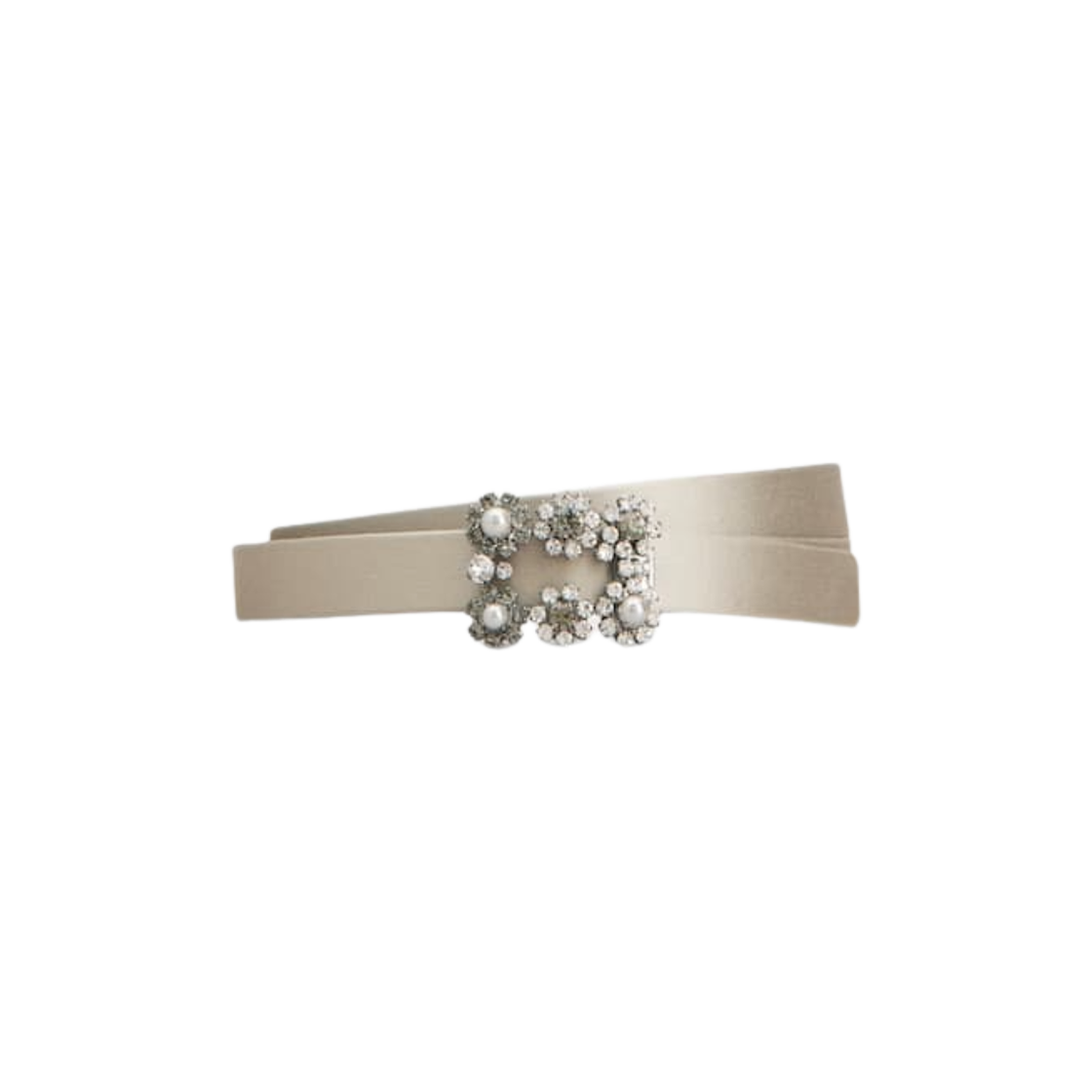 (W) 로저 비비에 에플로레상스 벨트 실버((W) Roger Vivier Efflorescence Belt Silver)