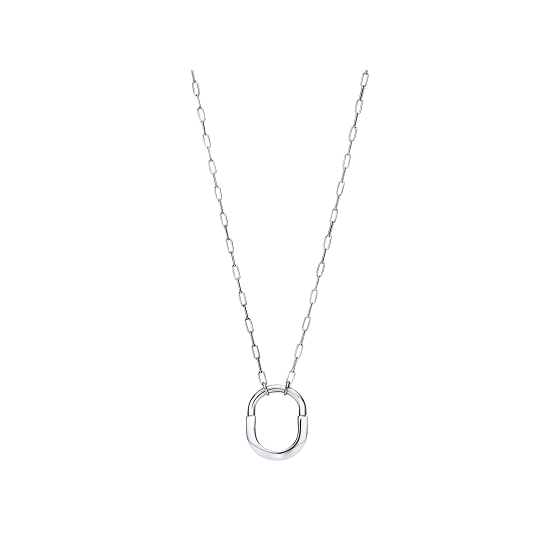 1364377293/72342275 Tiffany & Co. Tiffany Lock Pendant Medium 18K White Gold