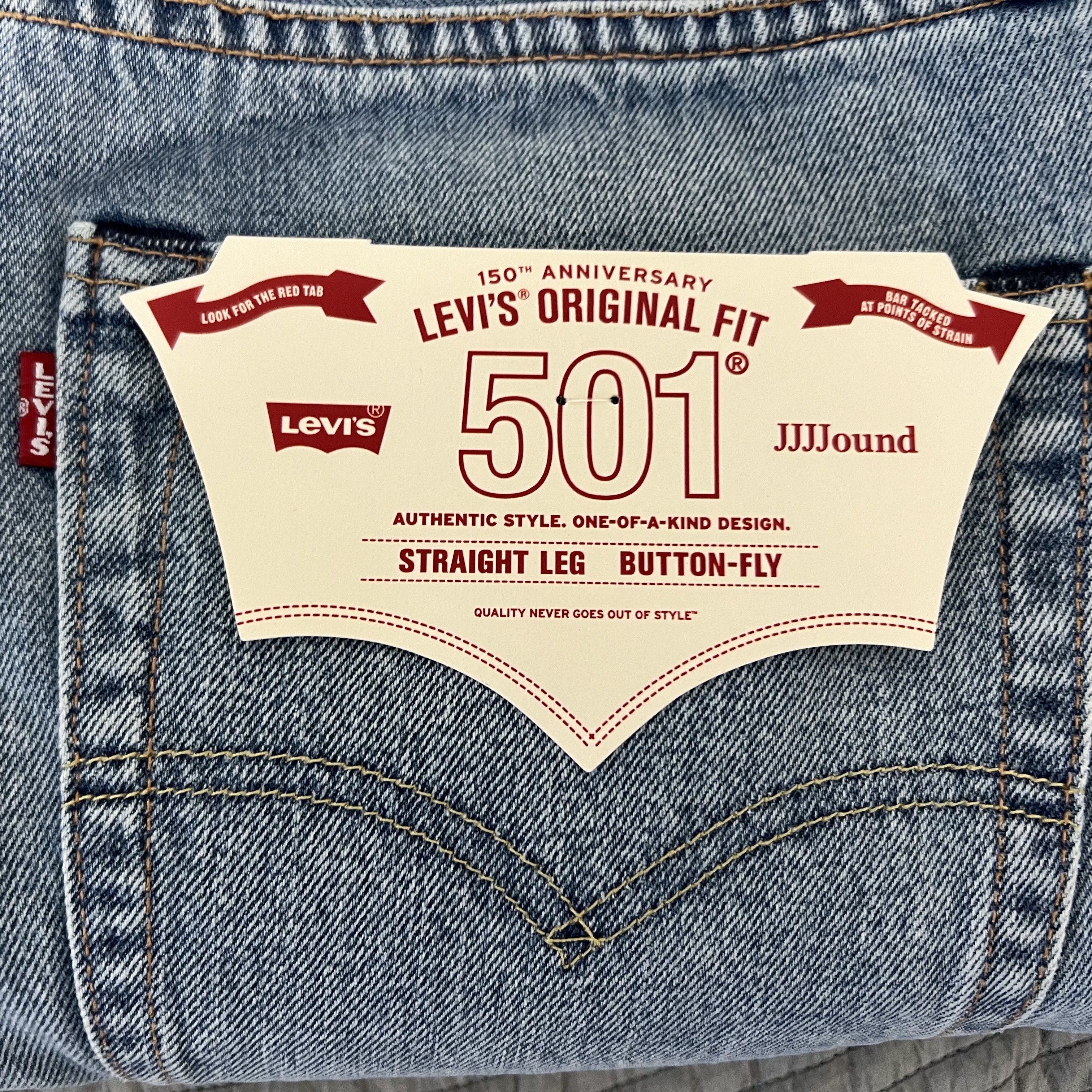 Levi's x JJJJound 501 93 Jean Blue 착용 스타일