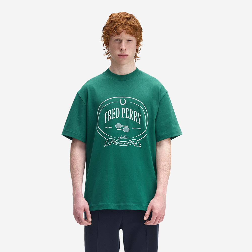 프레드 페리 클럽하우스 초즌 바이 챔피언스 티셔츠 스포츠그린(Fred Perry Clubhouse Chosen By Champions T-Shirt Sport Green) - 2