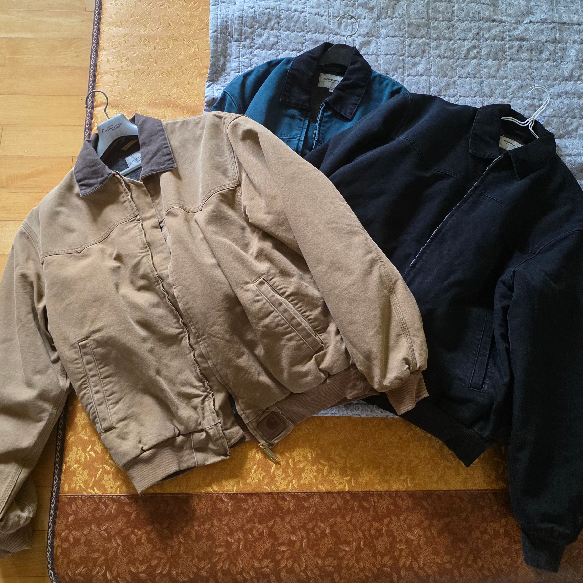 Carhartt WIP OG Santa Fe Jacket Black 착용 스타일 - 2