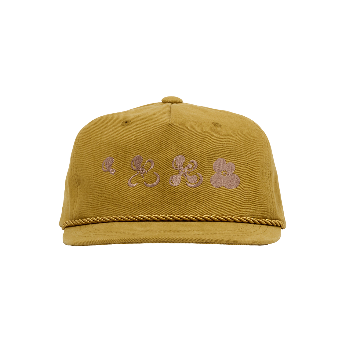 CT-JN01-RC01(MT) COTTE Blossom Journey Rope Cap Mustard