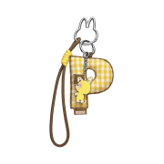Pop Mart Labubu The Monsters Pin For Love Series - Letter Pendant (N-Z) P (Opened Case)