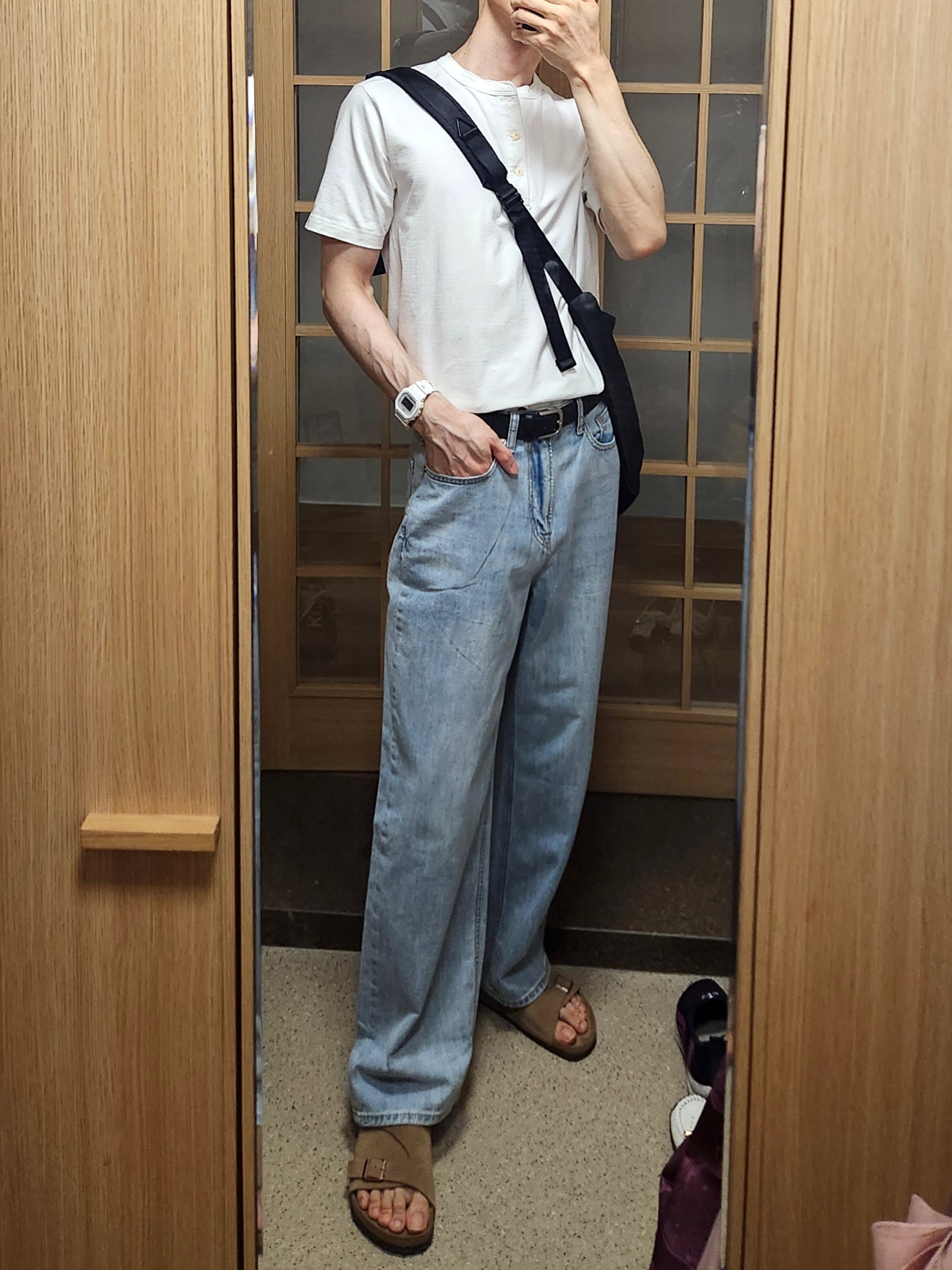 Birkenstock Zurich Suede Leather Taupe - Regular, Casio G-Shock x LMC DW-5600LMC24-7DR 착용 스타일