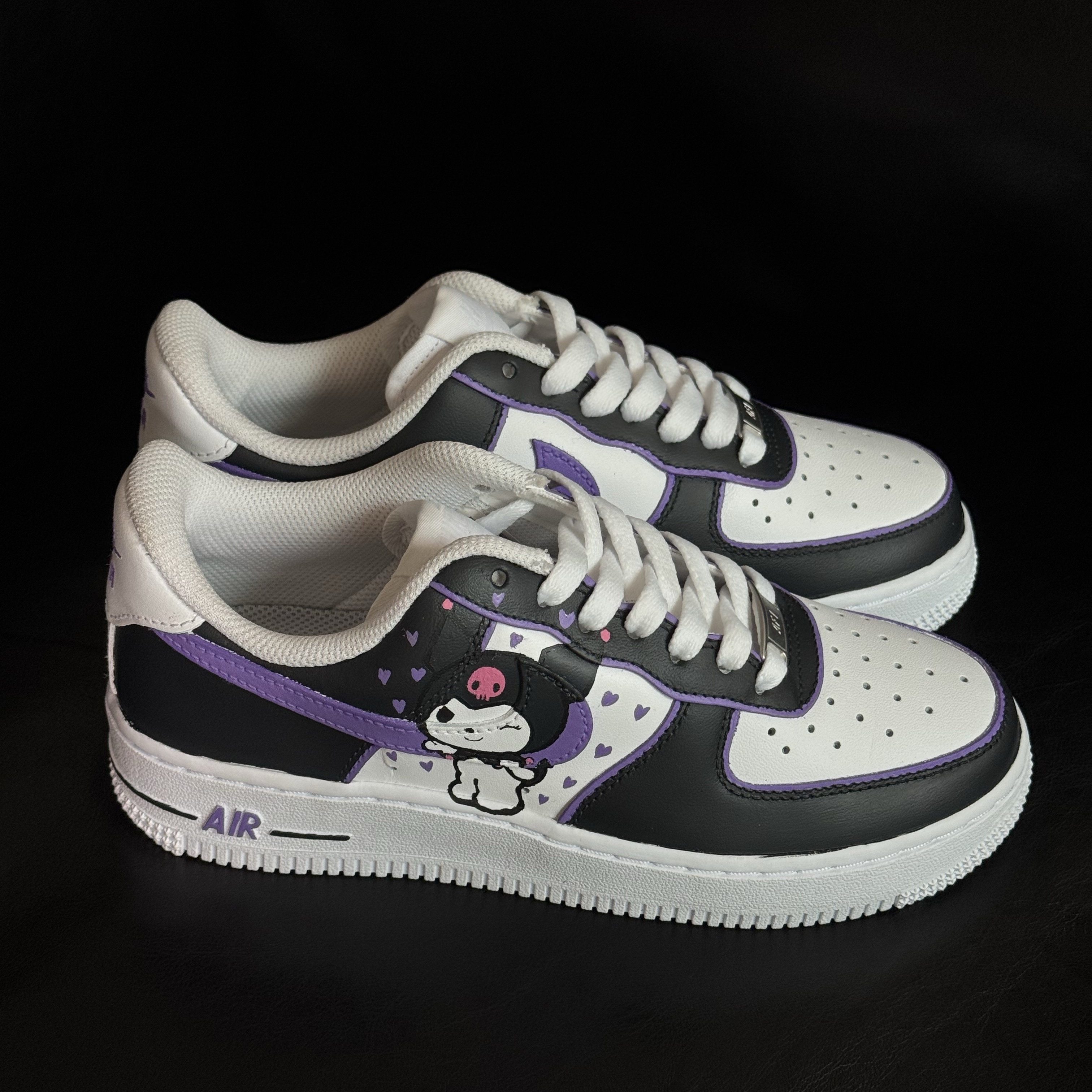 Nike Air Force 1 '07 Low White, Nike Air Force 1 '07 Low Triple Black 착용 스타일 - 1
