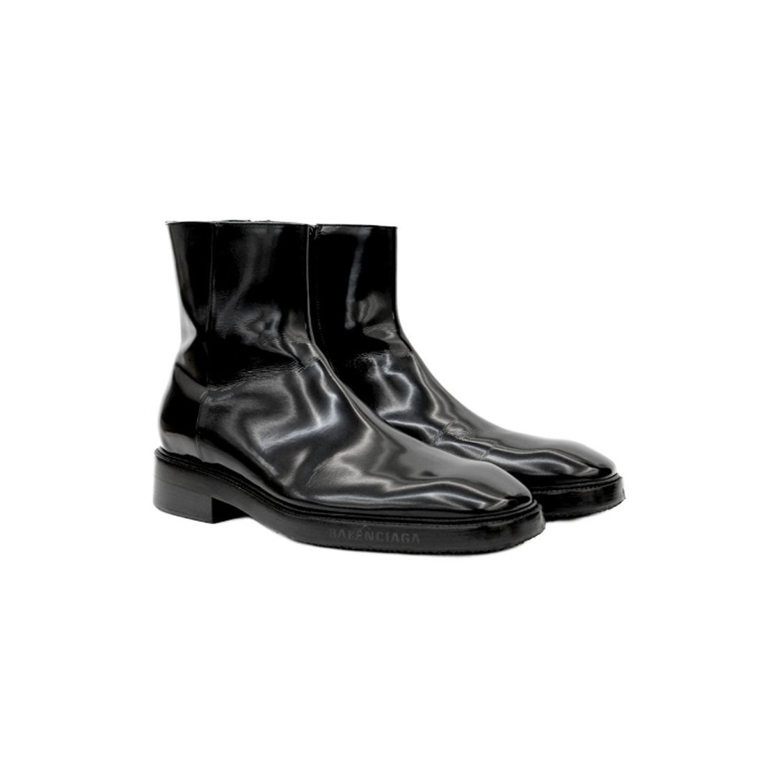 발렌시아가 41 사이즈 블랙 레더 부츠 C-C16120(Balenciaga Size 41 Black Leather Boots)