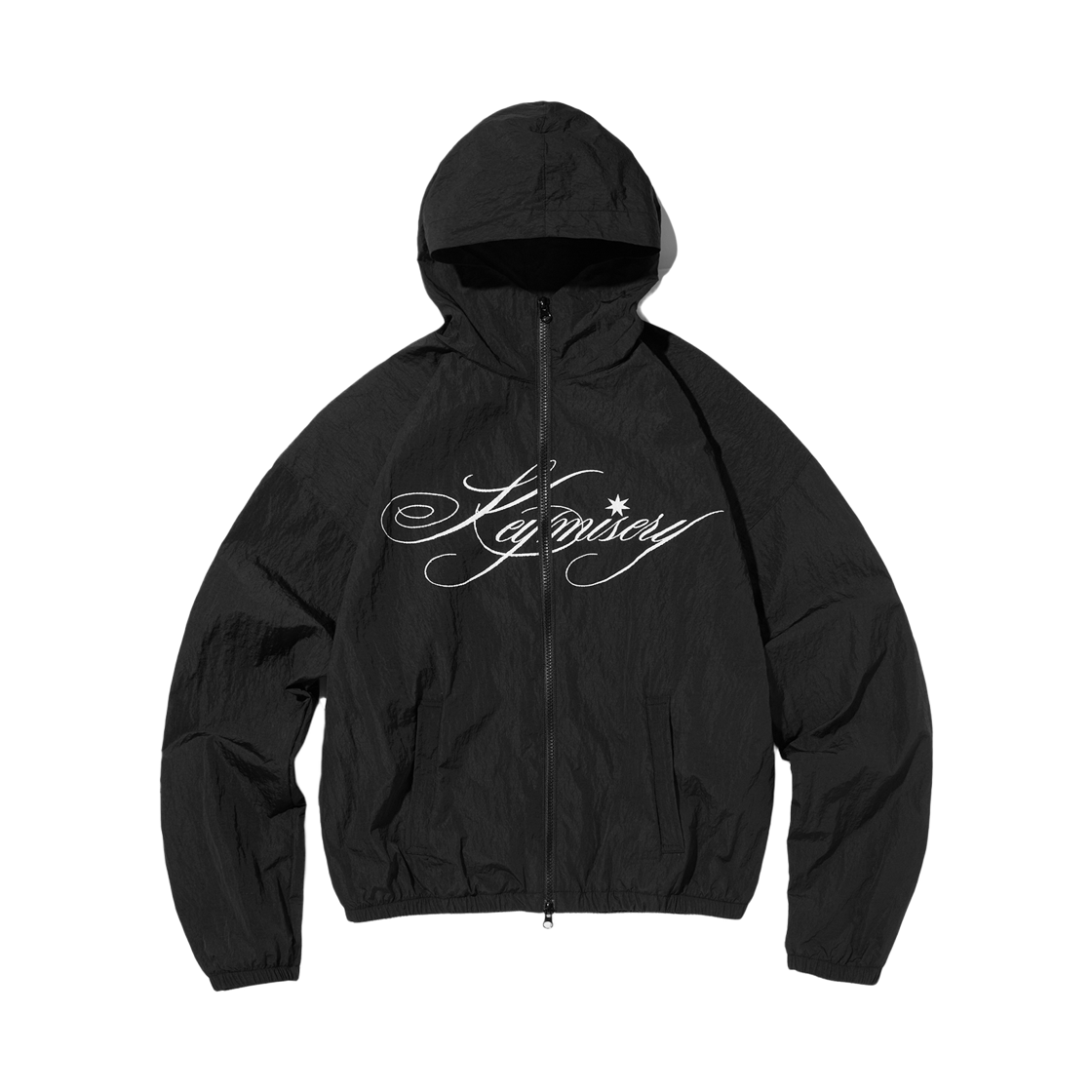 KM25AWHD03-BLK Keymisery Blast Logo Windbreaker - Black