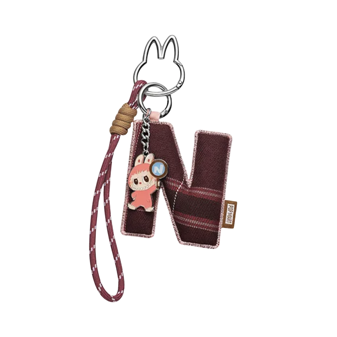 팝마트 라부부 더 몬스터즈 내 마음속 비밀번호 시리즈 - 레터 펜던트 (N-Z) N (개봉 박스)(Pop Mart Labubu The Monsters Pin For Love Series - Letter Pendant (N-Z) N (Opened Case))