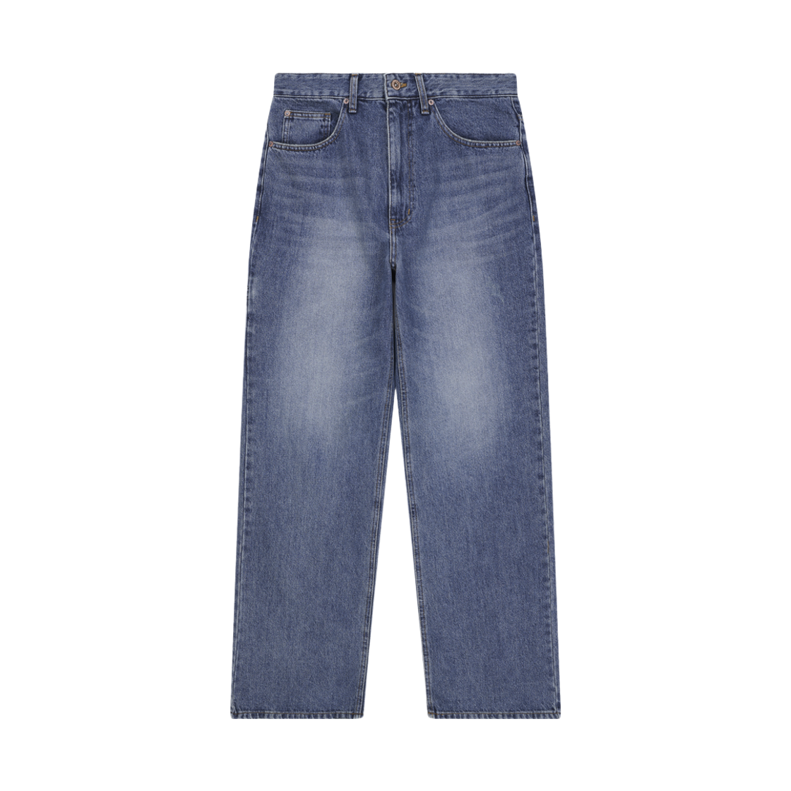 5FW14PT58 Ryul+Wai: Denim Side Lib Pocket Wide Pants M Blue K5