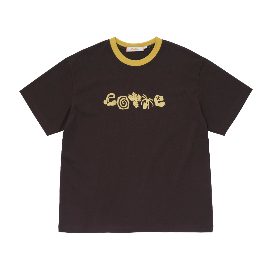 CT-JN02-TS01(BR) COTTE Doodle Garden T-Shirt Brown