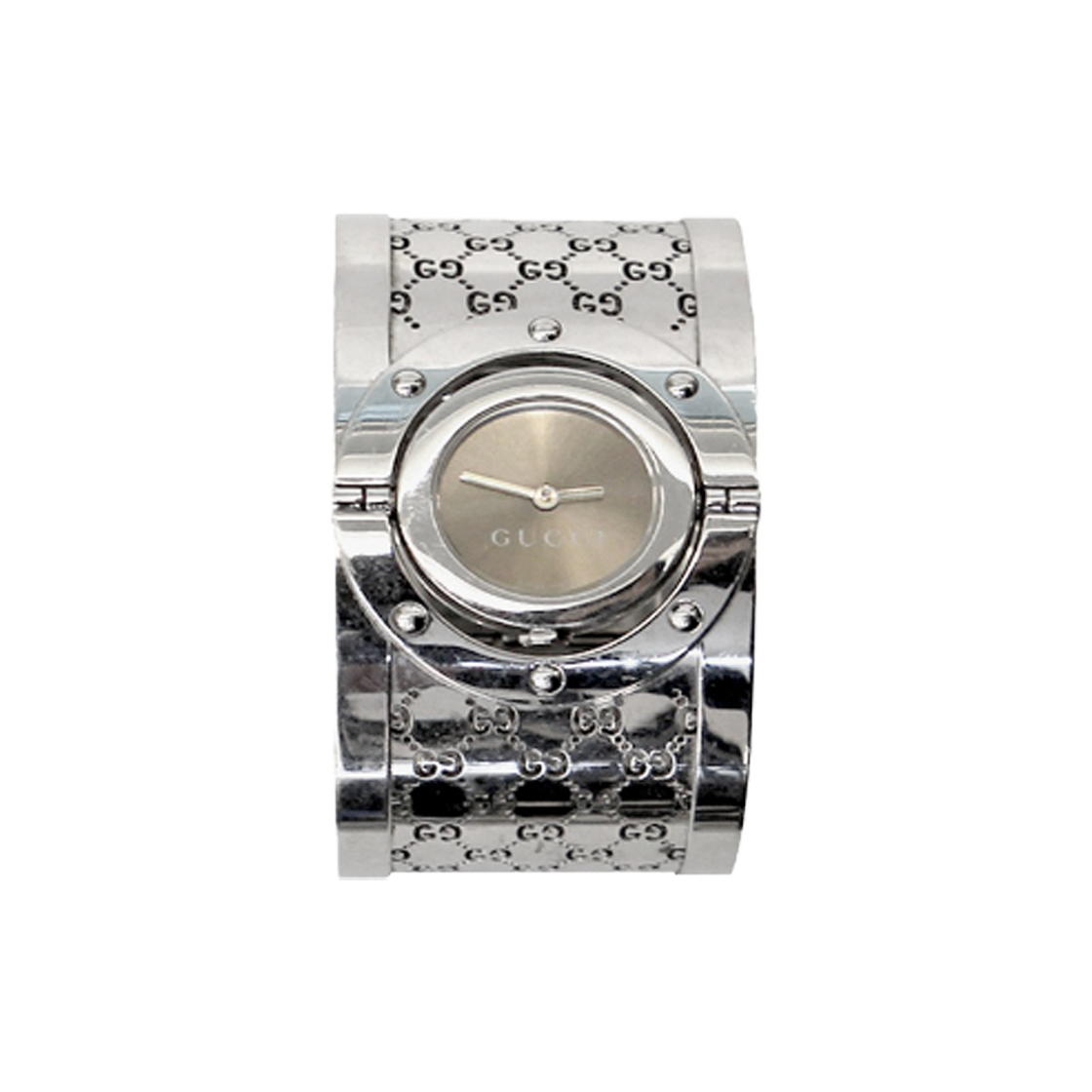 구찌 스틸 뱅글 쿼츠 시계 C-B26720(Gucci Steel Bangle Quartz Watch)