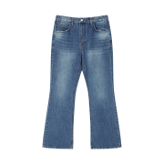 Hono Report Bell Bottom Denim Pants Blue