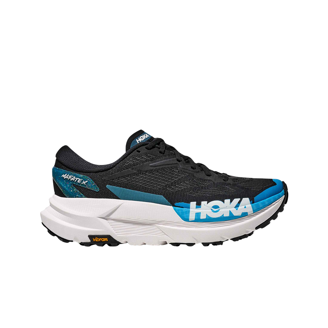 1161990-BKSK Hoka Mafate X Black Skyward Blue