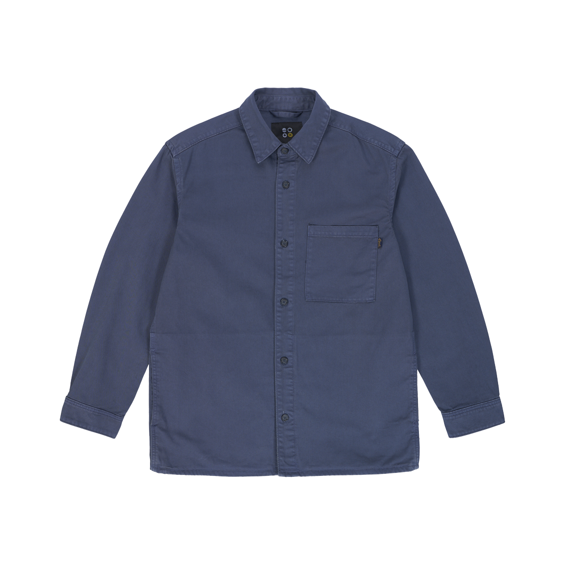 5FW10SH18 Ryul+Wai: Denim Garment Dyeing Pocket Shirts Navy K5
