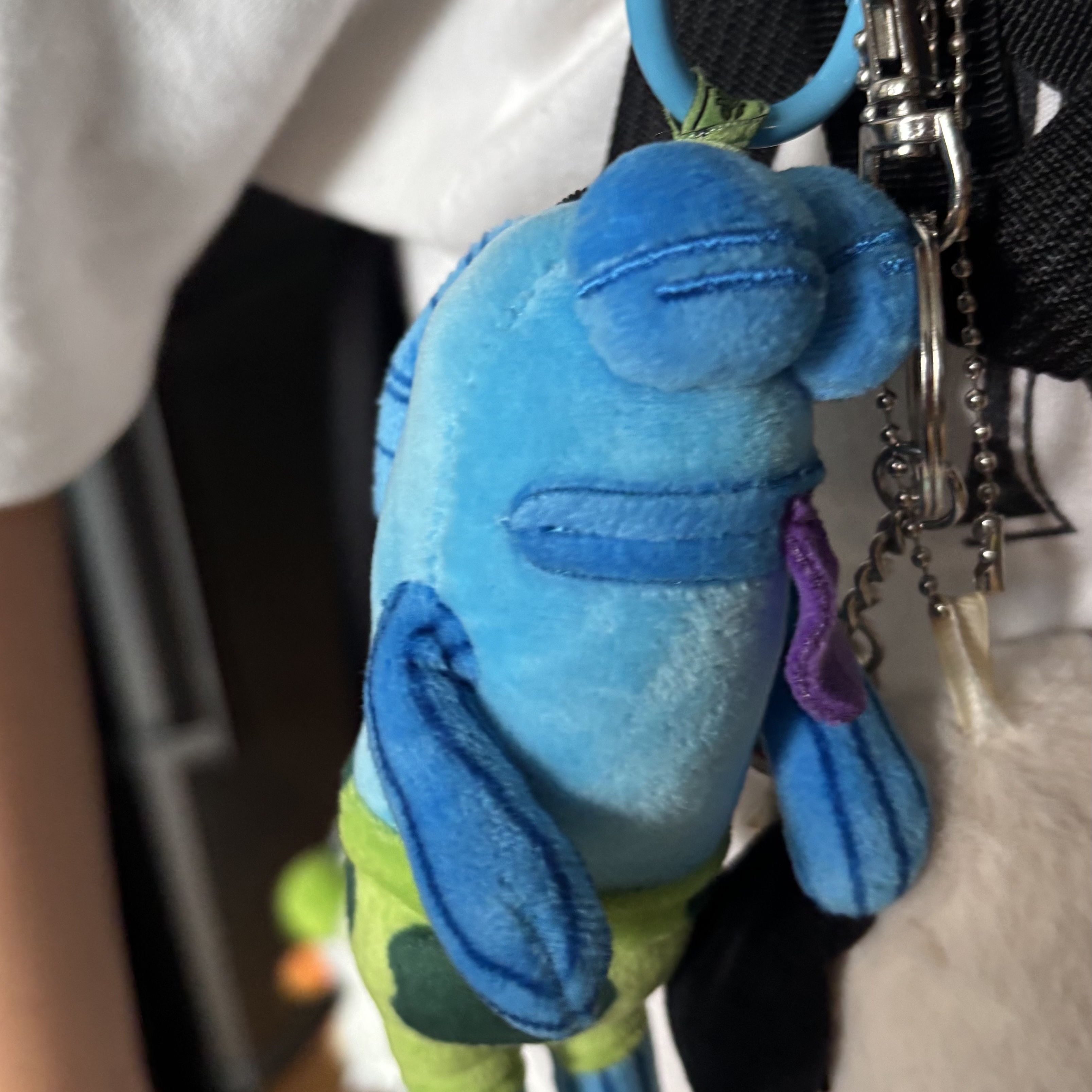 Pop Mart Bikini Bottom Buddies Whimsical Plush Flat Fish (Opened Case) 착용 스타일